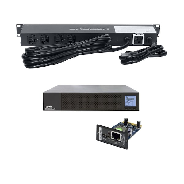UPS System, 2000VA, Line Interactive, Out: 120V AC In: 120V AC